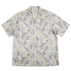 Tommy Bahama Mens 4XT Silk Cotton Floral Tropical Resort Camp Button Up Shirt